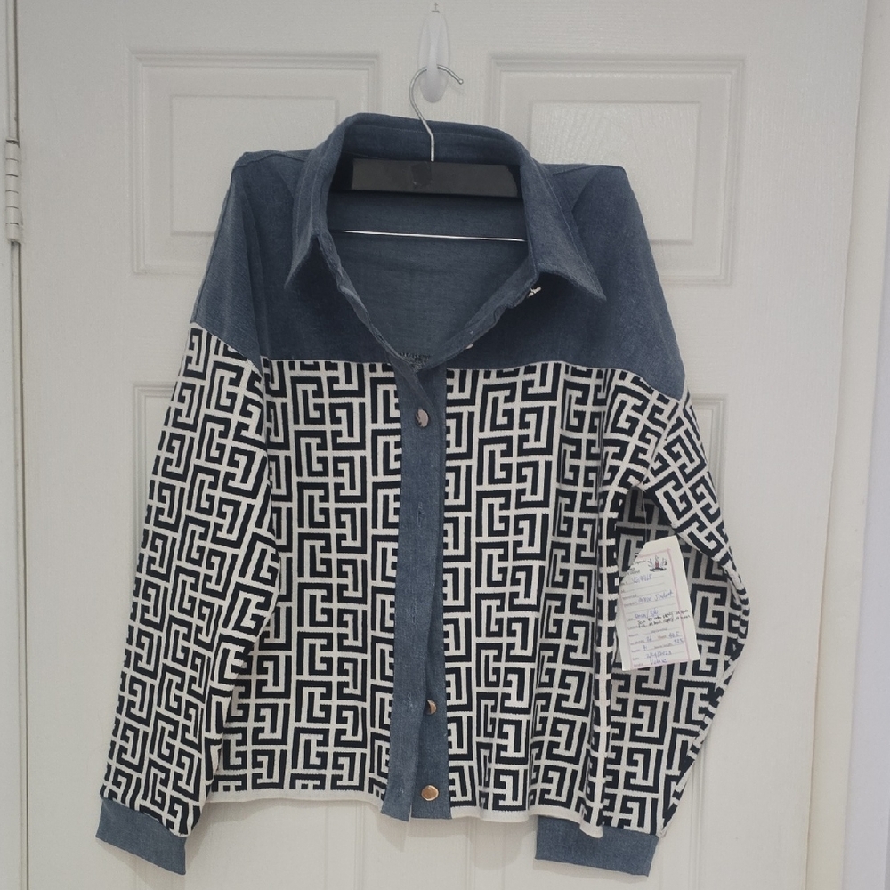 Attitudes by Renee Blue Denim Jacket